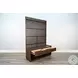 Eliza Haven Dark Brown 72" Hall Tree with Bench