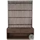 Eliza Haven Dark Brown 72" Hall Tree with Bench