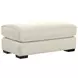Alden Linen Upholstered Rectangular Ottoman