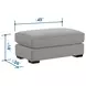 Alden Stone Upholstered Rectangular Ottoman