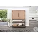 Maple Haze Natural Violet 4 Door Wine Bar Cabinet