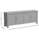 Gramercy Grey Wash 4 Door Accent Cabinet