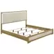 Hyland Natural King Upholstered Panel Bed
