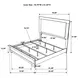 Hyland Natural King Upholstered Panel Bed