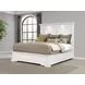 McKinney Vintage White King Panel Bed with LED