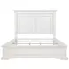 McKinney Vintage White King Panel Bed with LED