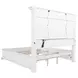 McKinney Vintage White King Panel Bed with LED