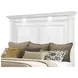 McKinney Vintage White King Panel Bed with LED
