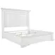 McKinney Vintage White California King Panel Bed with LED