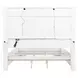 McKinney Vintage White California King Panel Bed with LED