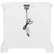 McKinney Vintage White 2 Drawer Nightstand with USB Charging
