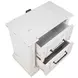 McKinney Vintage White 2 Drawer Nightstand with USB Charging