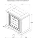 McKinney Vintage White 2 Drawer Nightstand with USB Charging