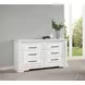 McKinney Vintage White 6 Drawer Dresser