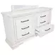 McKinney Vintage White 6 Drawer Dresser