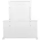 McKinney Vintage White 6 Drawer Dresser with Mirror