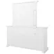 McKinney Vintage White 6 Drawer Dresser with Mirror