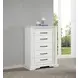 McKinney Vintage White 5 Drawer Chest