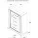 McKinney Vintage White 5 Drawer Chest