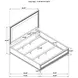 Pembroke Washed Oak and Cream King Upholstered Panel Bed with Nailhead Trim