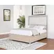 Pembroke Washed Oak and Cream Upholstered Panel Bedroom Set with Nailhead Trim