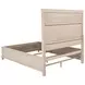 Pembroke Washed Oak and Cream Upholstered Panel Bedroom Set with Nailhead Trim