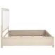 Pembroke Washed Oak and Cream Upholstered Panel Bedroom Set with Nailhead Trim