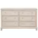 Pembroke Washed Oak 6 Drawer Dresser