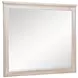 Pembroke Washed Oak and Cream Upholstered Panel Bedroom Set with Nailhead Trim