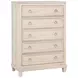 Pembroke Washed Oak and Cream Upholstered Panel Bedroom Set with Nailhead Trim