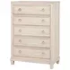 Pembroke Washed Oak and Cream Upholstered Panel Bedroom Set with Nailhead Trim
