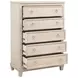 Pembroke Washed Oak and Cream Upholstered Panel Bedroom Set with Nailhead Trim