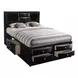 Ireland Black Full Storage Platform Bed