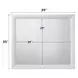 Ireland White Rectangular Dresser Mirror