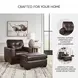 Santorine Dark Brown Leather Chair