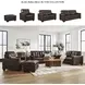 Santorine Dark Brown Leather Chair