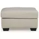 Santorine Bone Leather Ottoman