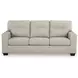 Santorine Bone Leather 85" Sofa Sleeper