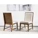 Midland White Upholstered Side Chair Set of 2