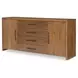 Midland Warm Amber 73" Extendable Rectangular Dining Room Set