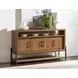 Midland Warm Amber 4 Door Sideboard