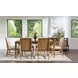 Midland Warm Amber 73" Extendable Rectangular Dining Table