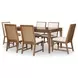 Midland Warm Amber 73" Extendable Rectangular Dining Table