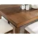 Midland Warm Amber 73" Extendable Rectangular Dining Table