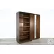 Cozy Luxe Dark Brown Sliding 2 Door Storage Cabinet