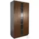 Cozy Luxe Dark Brown Sliding 2 Door Storage Cabinet