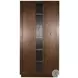 Cozy Luxe Dark Brown Sliding 2 Door Storage Cabinet