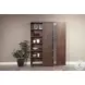 Cozy Luxe Dark Brown Sliding 2 Door Storage Cabinet