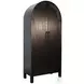 Golden Hearth Black 2 Door Arch Storage Cabinet