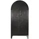 Golden Hearth Black 2 Door Arch Storage Cabinet